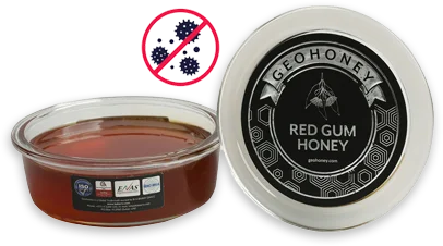 About Antimicrobial Potency of Red Gum Honey